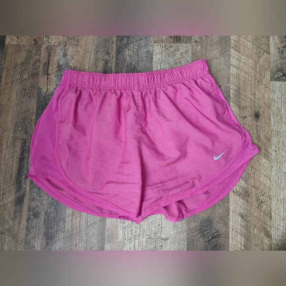 Nike Pants - Nike Dri Fit Pink Running Shorts Size Large